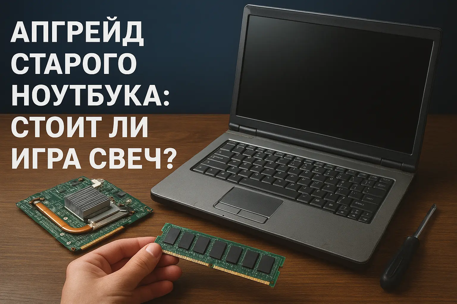 Апгрейд старого ноутбука с заменой RAM